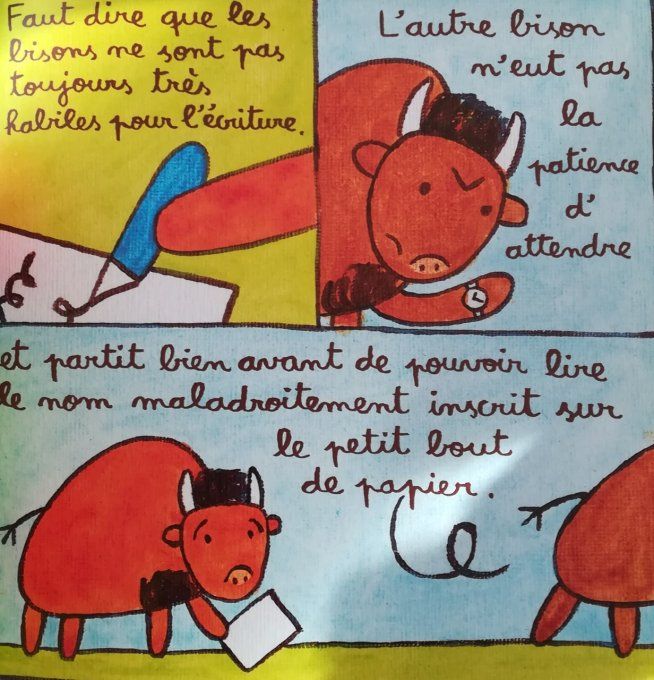 Le bison qui inventa le bisou