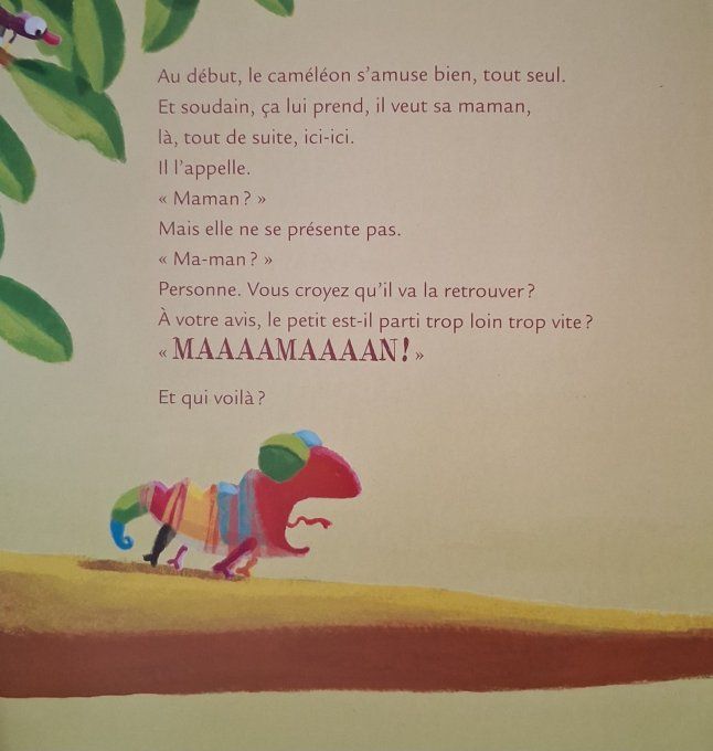 Le caméléon qui cherchait sa maman, mamie poule raconte
