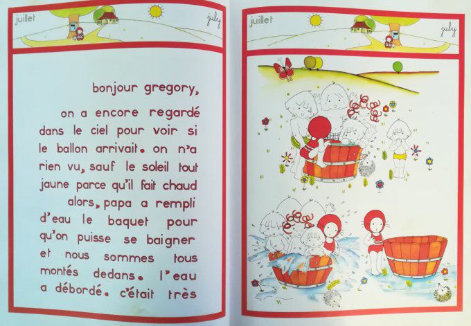 Le grand livre d'Emilie, lettres d'Emilie à Grégory