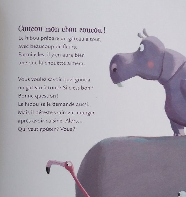 Le hibou qui cuisinait comme un fou, Mamie poule raconte