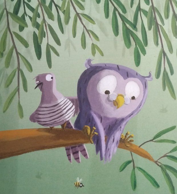 Le hibou qui cuisinait comme un fou, Mamie poule raconte