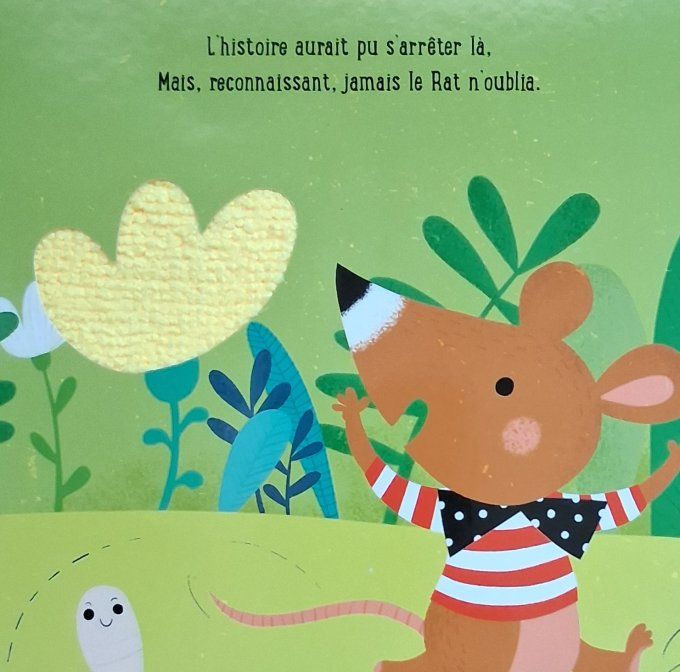 Le lion et le rat, mes jolies fables à toucher