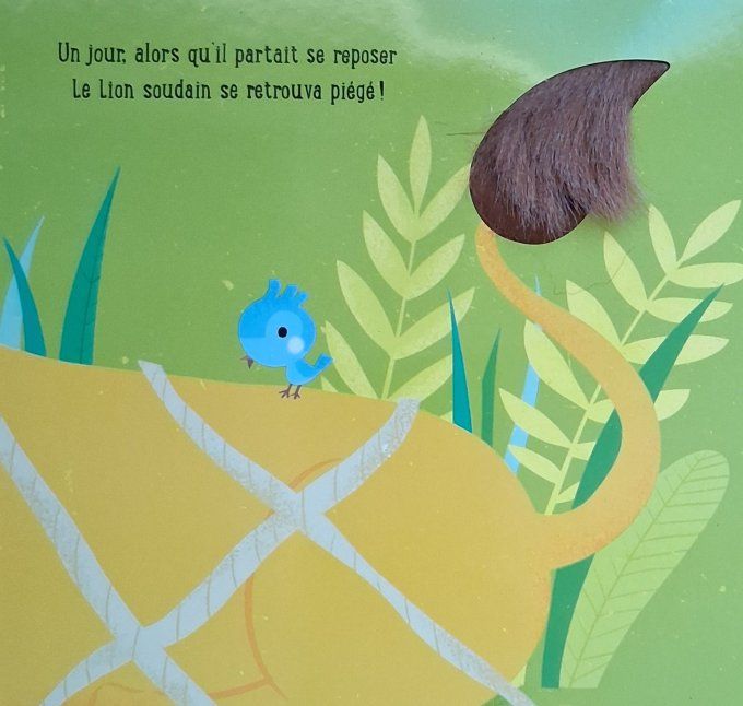 Le lion et le rat, mes jolies fables à toucher