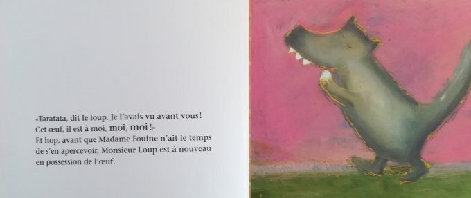 Le loup, la fouine et l'oeuf