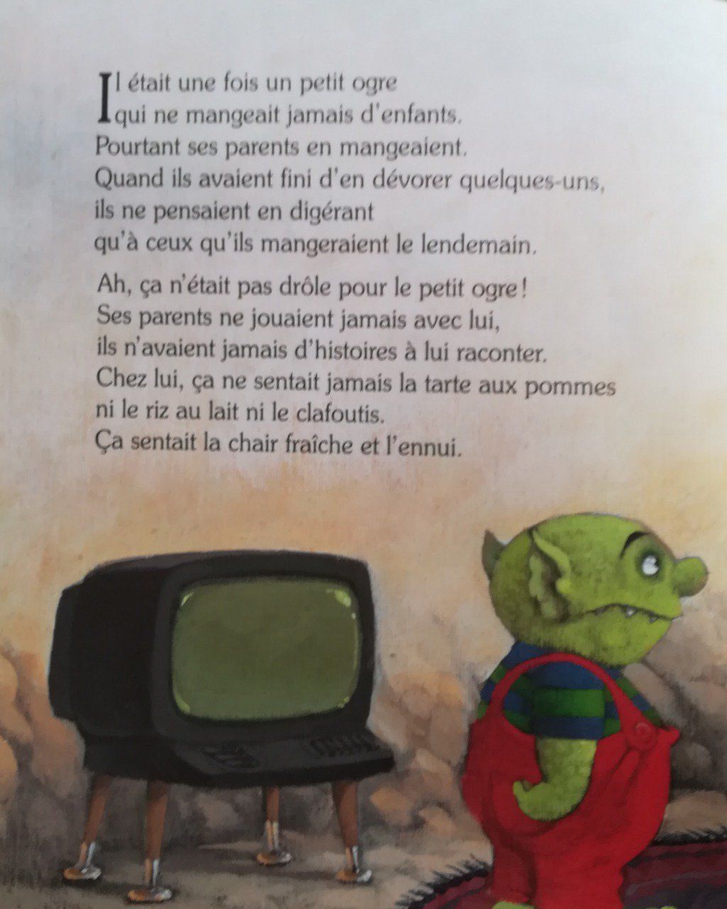 LE PETIT OGRE VEUT ALLER A L'ECOLE 