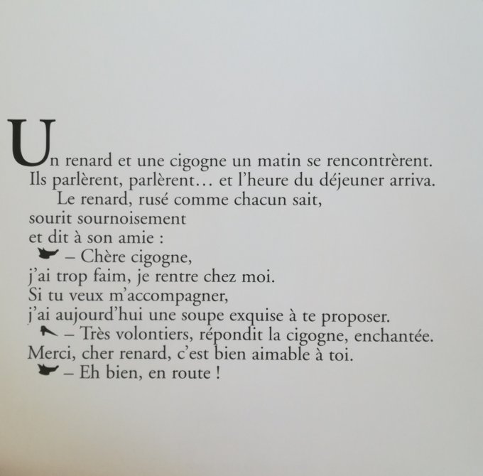 Le renard et la cigogne