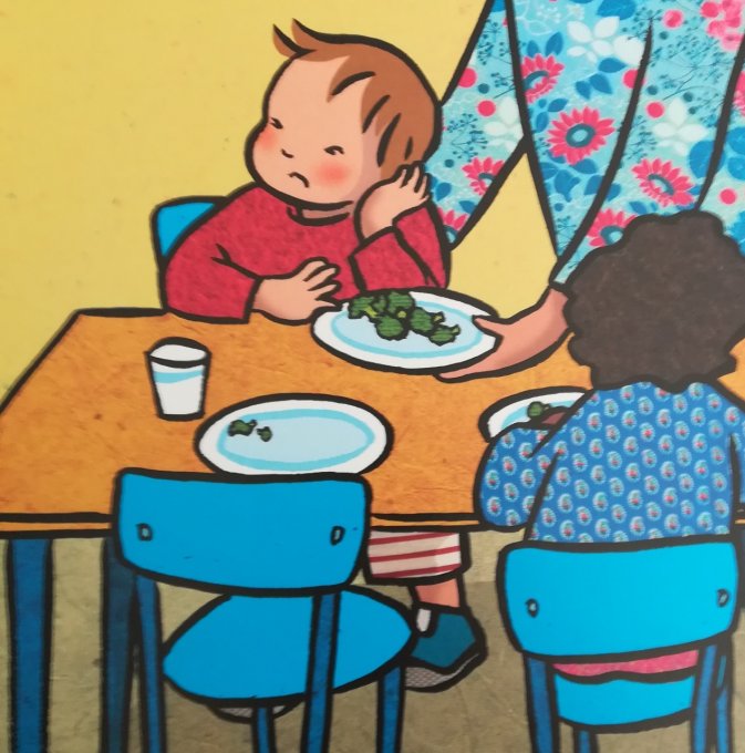 Les images de Lou et Mouf le repas/le soir (recto-verso)