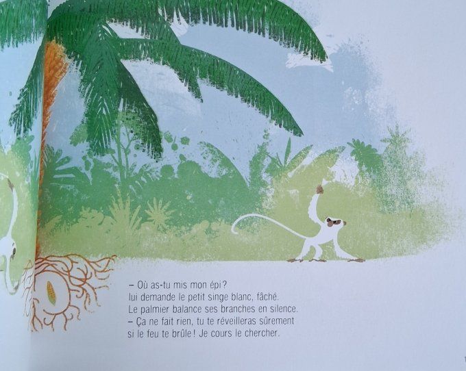Le singe et l'épi de maïs