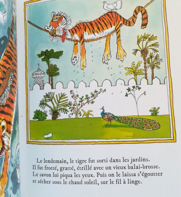 Le tapis en peau de tigre