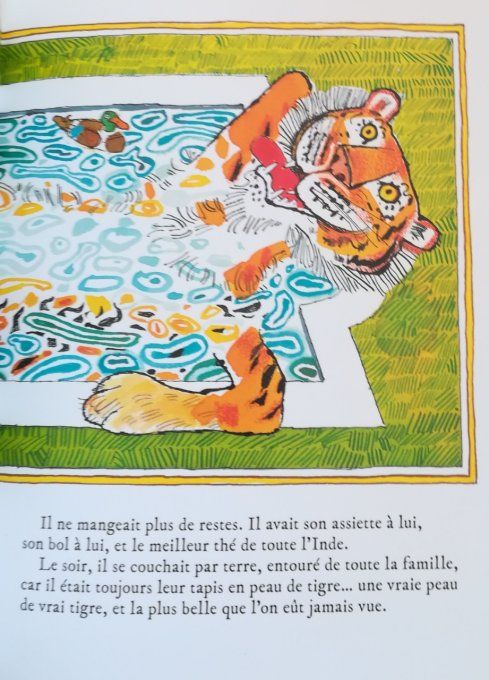 Le tapis en peau de tigre