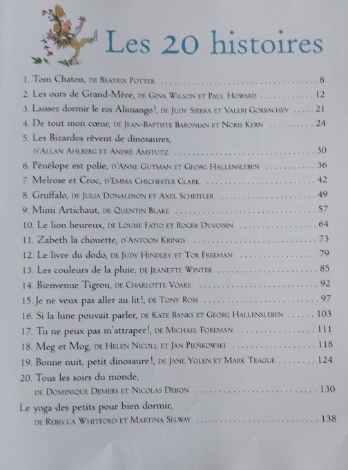 Les 20 plus belles histoires à lire le soir