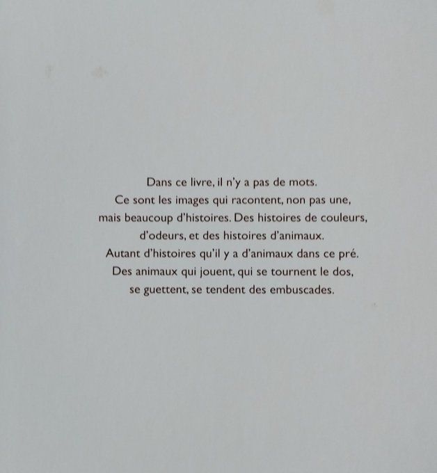 Les animaux dans le pré