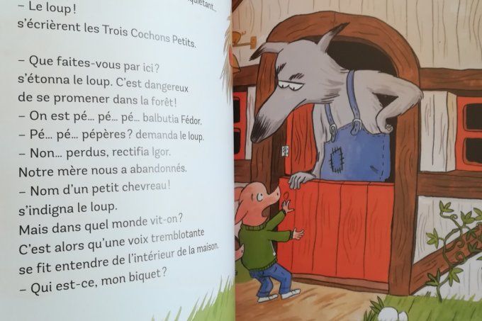 Les trois cochons petits et le méchant grand loup