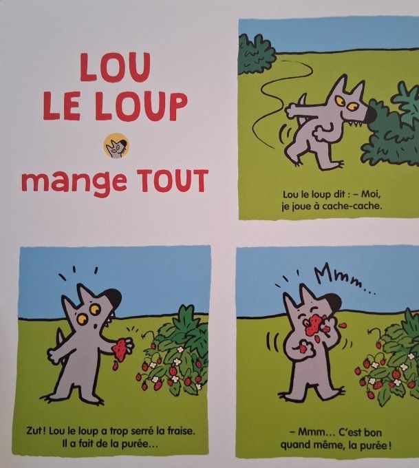 Lou le loup, un p'tit loup gourmand...de bisous