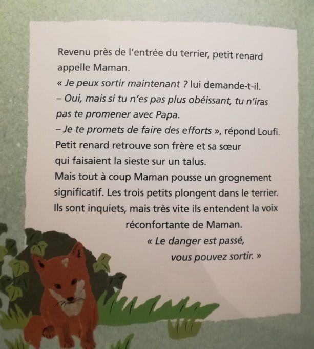 Sur les pas de loufi le petit renard