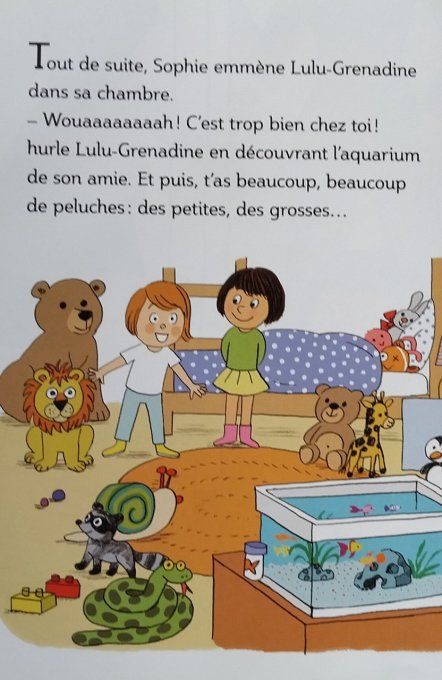 Lulu Grenadine dort chez une copine