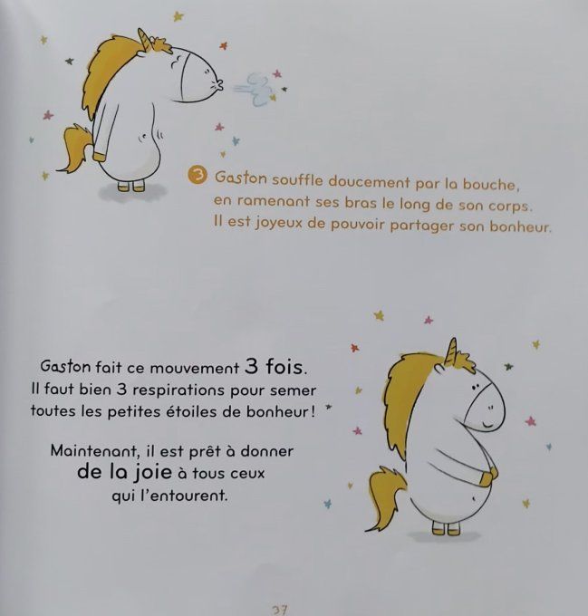 Gaston la licorne mes émotions