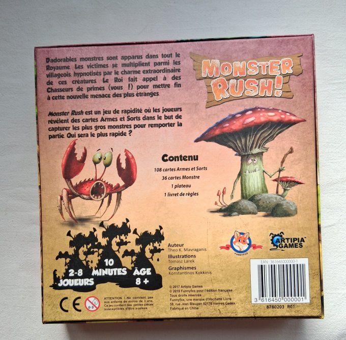 Jeu Monster Rush ! Attrapez-les vite !