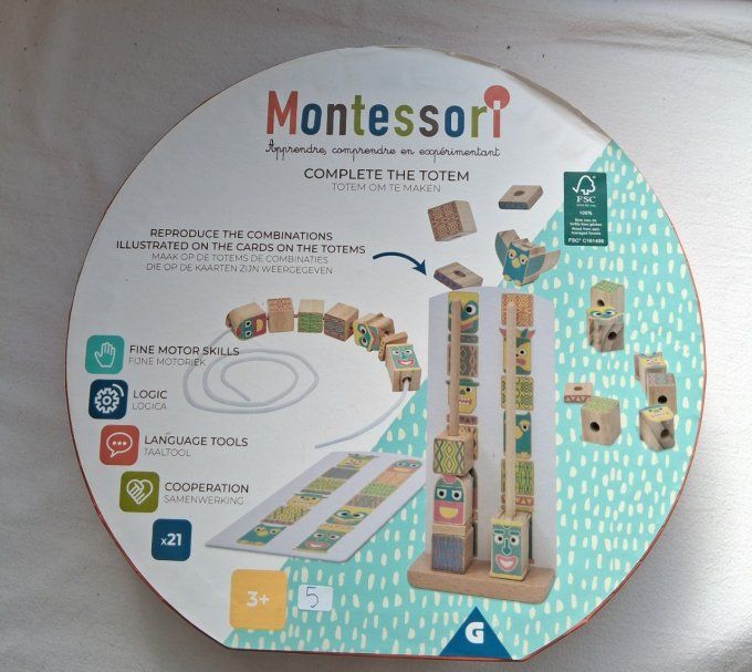 Jeu Montessori totem
