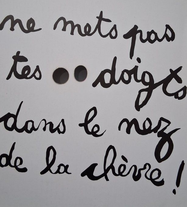 Ne mets pas tes doigts dans le nez !