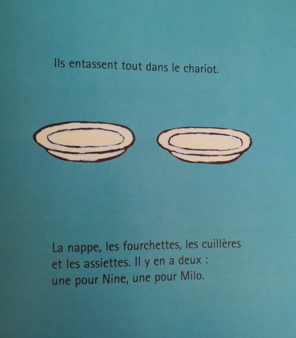 Nine et Milo, vite à table !