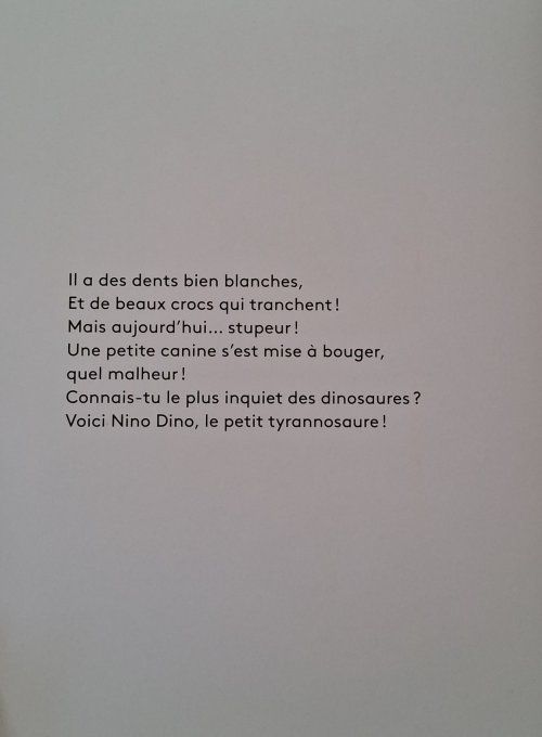 Nino dino ouille ma dent bouge !