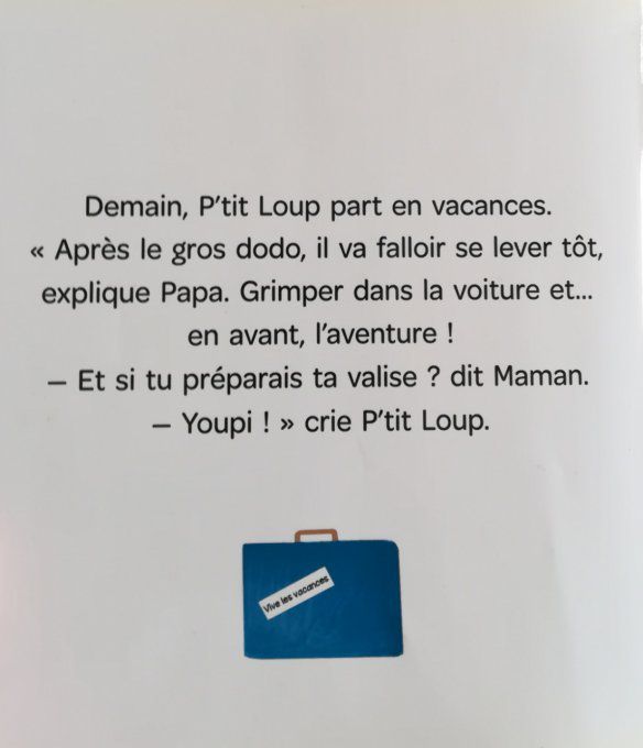 LIVRE - P'TIT LOUP PART EN VOYAGE - La Petite Penderie