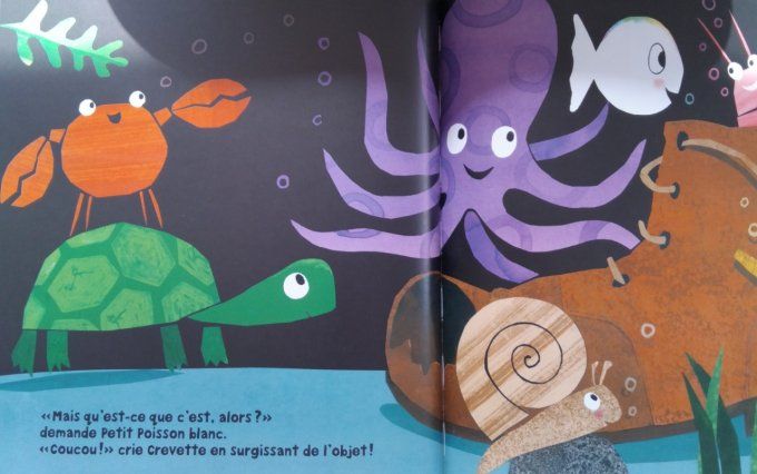 Petit poisson blanc à la découverte des cinq sens