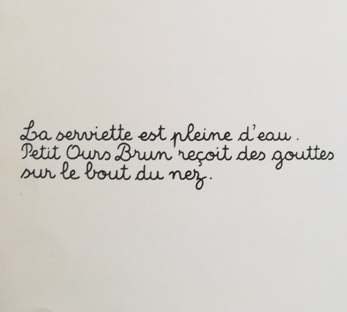 Petit Ours Brun étend le linge 