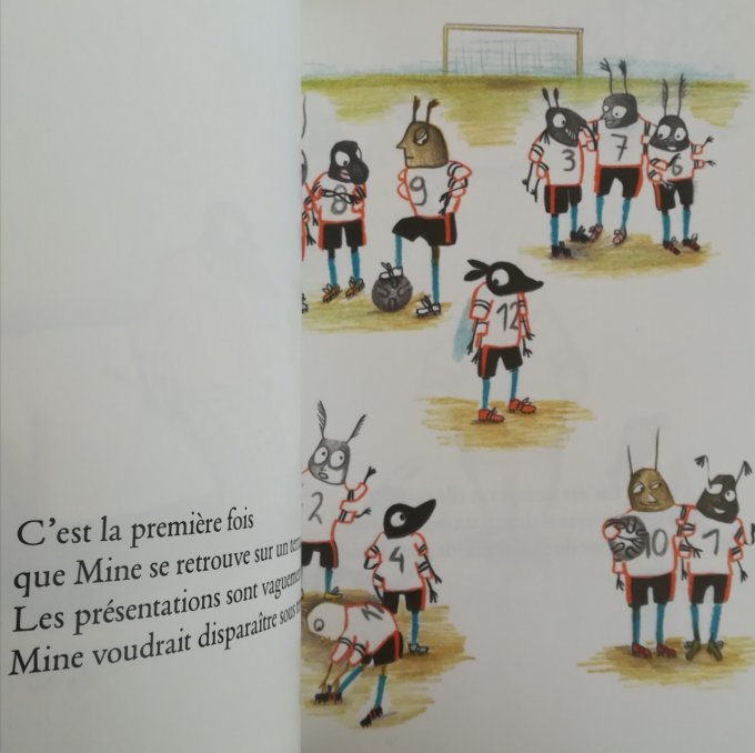 Poka et mine, le football