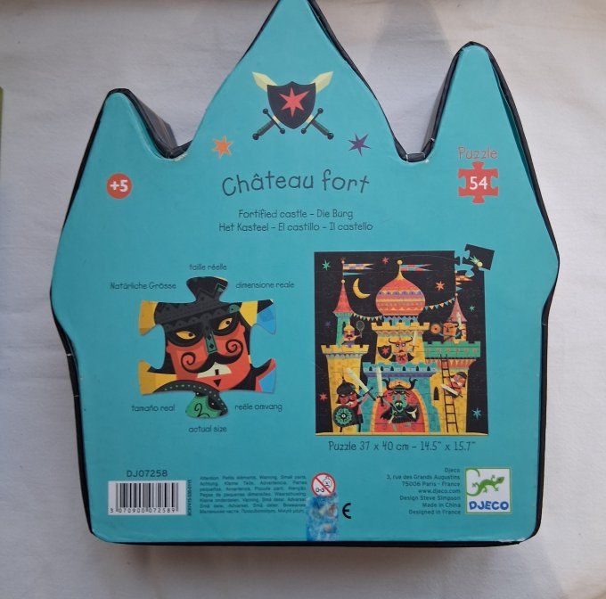 Puzzle château fort Djeco 54 pièces