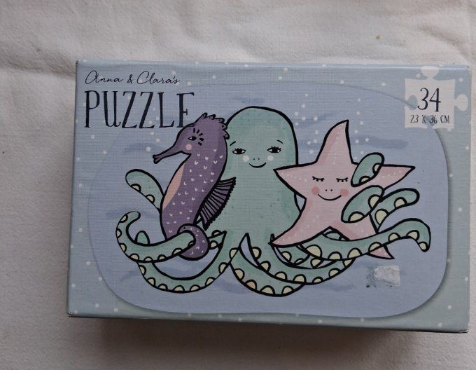 Puzzle poissons 34 pièces