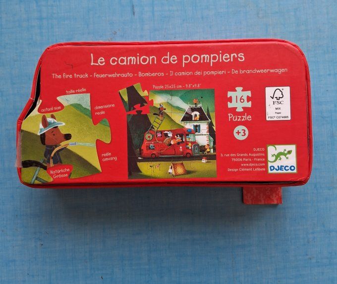 Puzzle camion de pompier