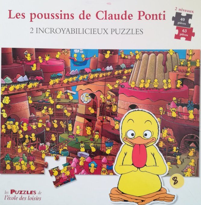 Les poussins de Claude Ponti, 2 incroyabilicieux puzzles