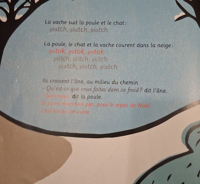 Quatre amis dans la neige