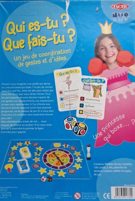 Jeu qui es-tu ? Que fais-tu ?