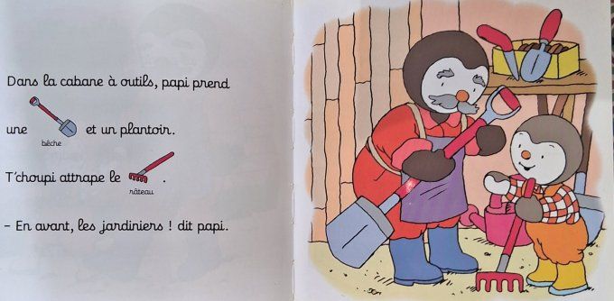 T'choupi dans le jardin