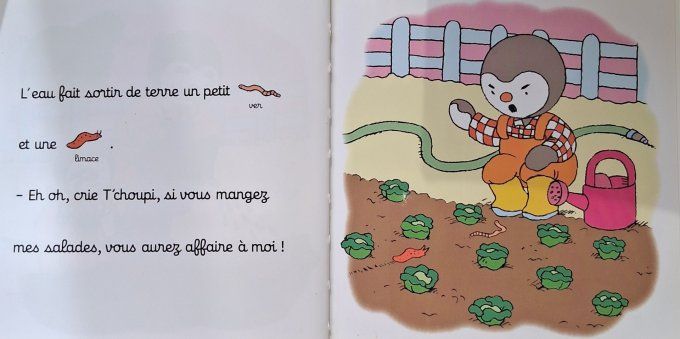 T'choupi dans le jardin