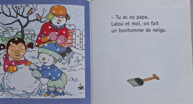 T'choupi fait un bonhomme de neige