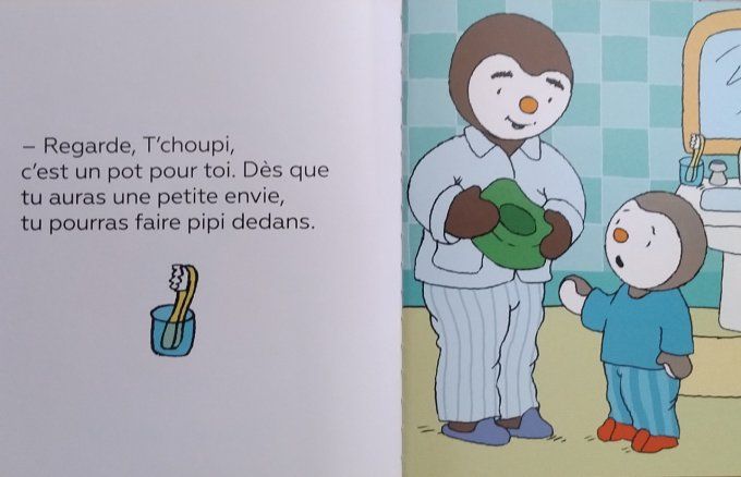 T'choupi va sur le pot