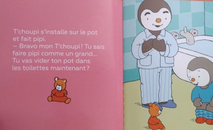 T'choupi va sur le pot