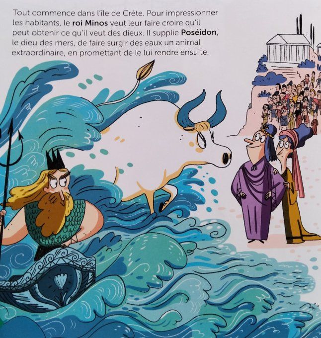 mes p'tit mythes grecs, Thésée et le minotaure 