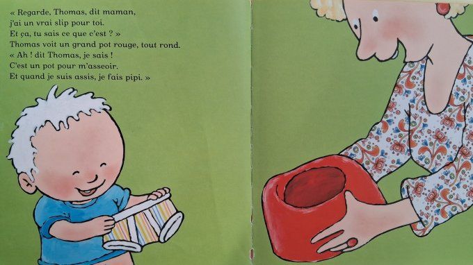 Thomas va sur le pot