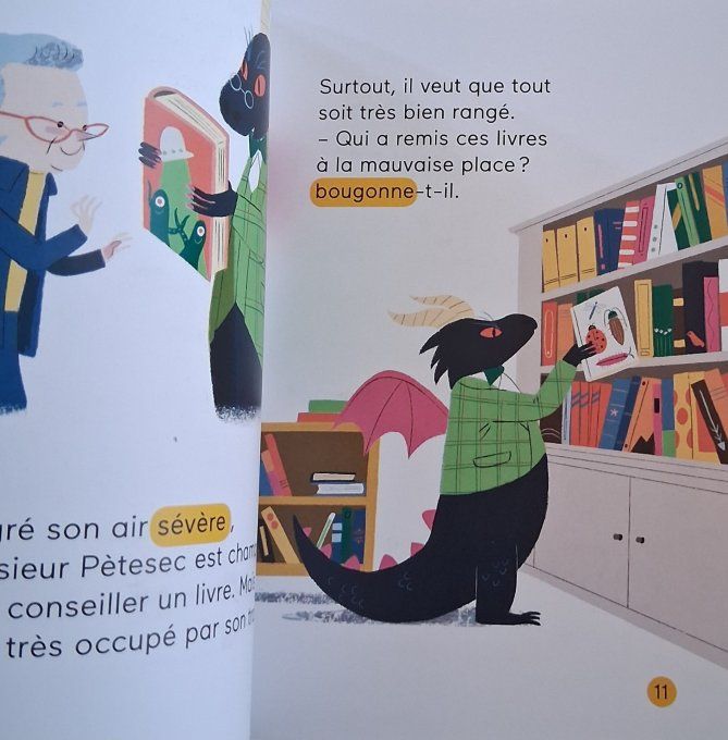 Un dragon à la bibliothèque pour le CP