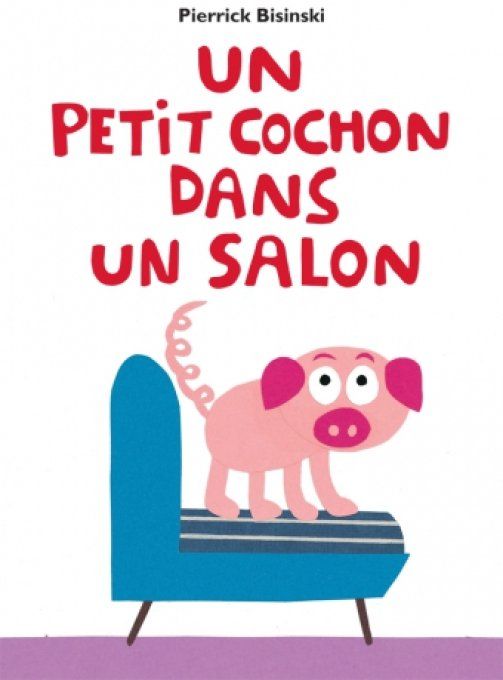 Un petit cochon dans un salon