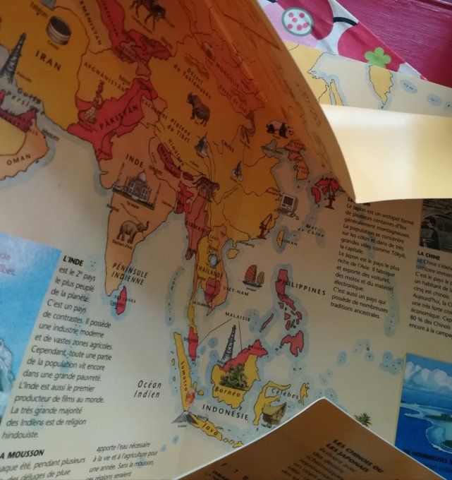 Voyage autour de la terre, un atlas en relief