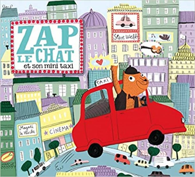 Zap le chat et son mini taxi